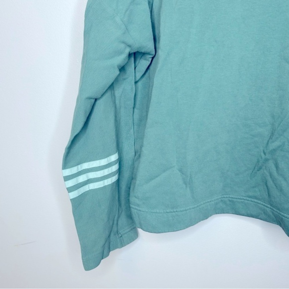 Adidas Women’s Green Long Sleeve Sweatshirt Size M‎ - Picture 5 of 8